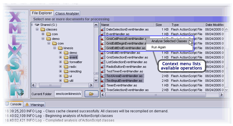 ACtionScript Menu