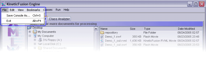 File Menu